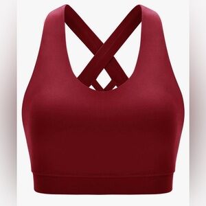 Running Girl cross-cross back strappy sports bra